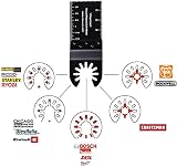 Vtopmart 100 Pcs Oscillating Multitool Blades Universal Quick Release Wood Metal view 2