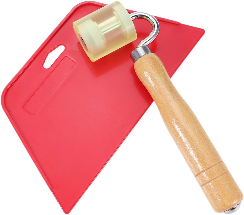 DOITOOL Wallpaper Smoothing Tool with Flat Seam Roller for Contact