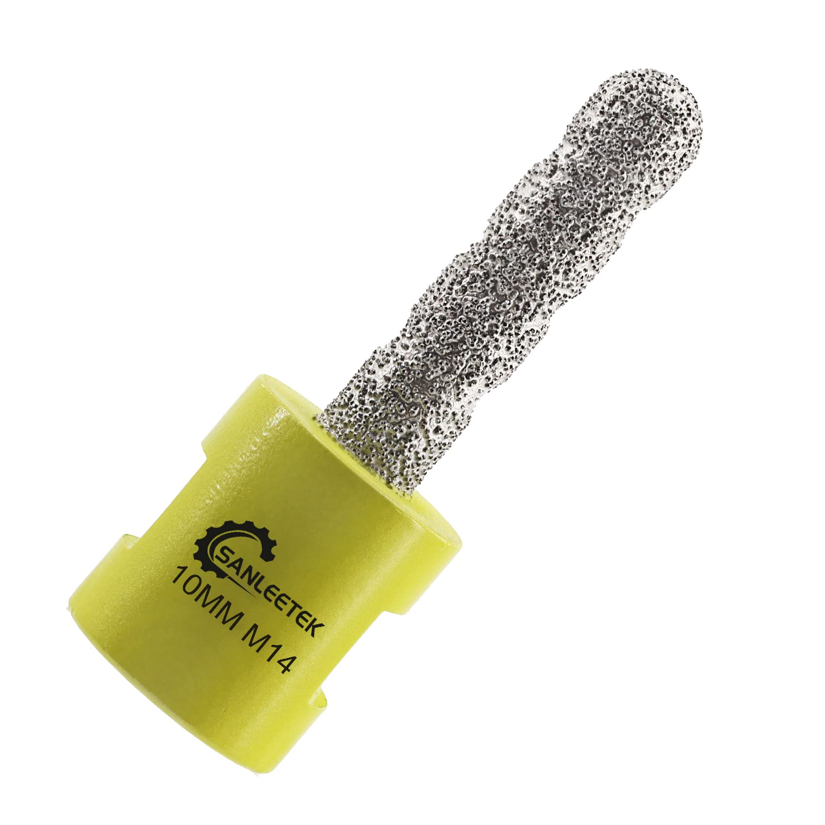 Diamond Finger Milling Bits 10mm SANLEETEK Tile Bits for Existing Holes Enlarging Shaping Trimming in Tile Porcelain Ceramic Marble Granite Artificial Stone M14 Thread