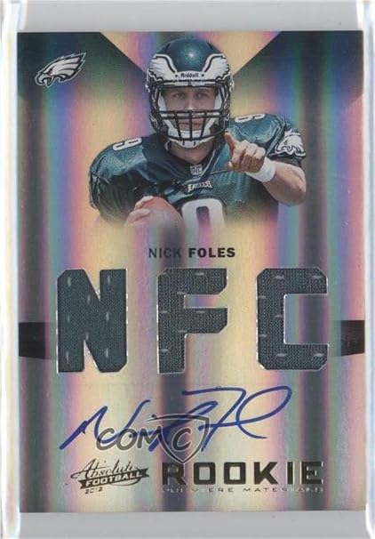 Amazon Nick Foles 30 49 Football Card 2012 Absolute Rookie 