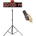 Jhering LED Race Timing Clock with Tripod for Running Events 7 Colors, Countdown/up Digital Race Timer