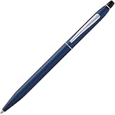 Cross Click Metallic Navy Blue Ballpoint Pen, Black Ink | Writing Tool, Smooth Writing and Journaling, Comfortable Grip, Durable Construction, Medium Point Black Ink Refill
