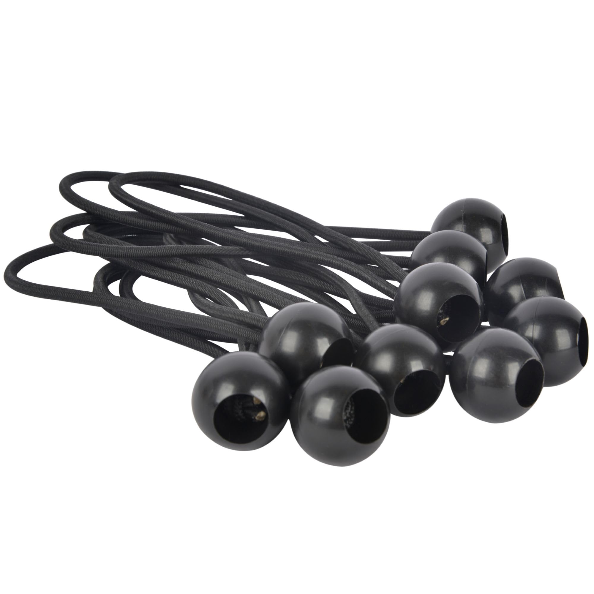 Werkapro 11281 Fastener for Tarpaulin WERKAPRO-11281 Elasticated Quick Fastener 10 Pieces Black