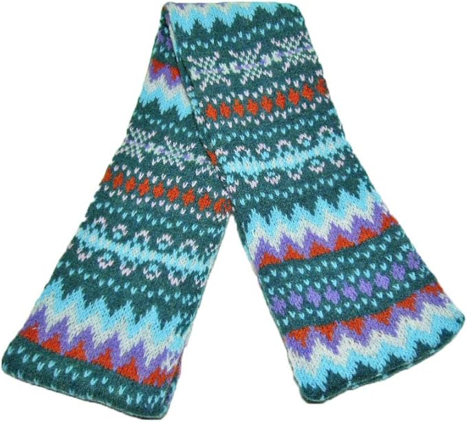 Amazon Robert Mackie ロバート マッキー Hope Scarf フェアアイル マフラー 4 Dark Cyan ダークシアン マフラー 通販