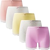 SYDMXWZ Girls Cotton Underwear Soft Boy Shorts Kids Boxer Briefs Panties(Pack of 5)