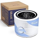 LEVOIT Core 200S-P Replacement Filter, Genuine Core 200S-RF Air Purifier Filters, Supports HEPA Sleep Mode, High-Efficiency Activated Carbon for Removal of Smoke, Odor, Allergens, Pollen, 1 Pack