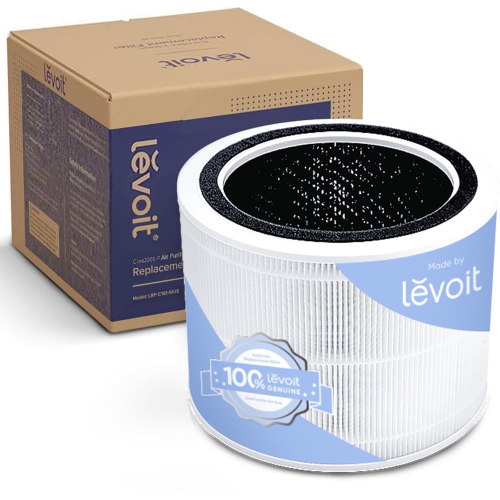 Photo 1 of LEVOIT Core 200S-P Replacement Filter, Genuine Core 200S-RF Air Purifier Filters, Supports HEPA Sleep Mode, High-Efficiency Activated Carbon for Removal of Smoke, Odor, Allergens, Pollen, 1 Pack