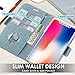 ProCase iPhone Xs Case iPhone X Case, Folio Folding Wallet Case with Card Holder, Flip Cover Protective Case for 5.8 inch Apple iPhone Xs (2018) / iPhone X (2017) -Teal