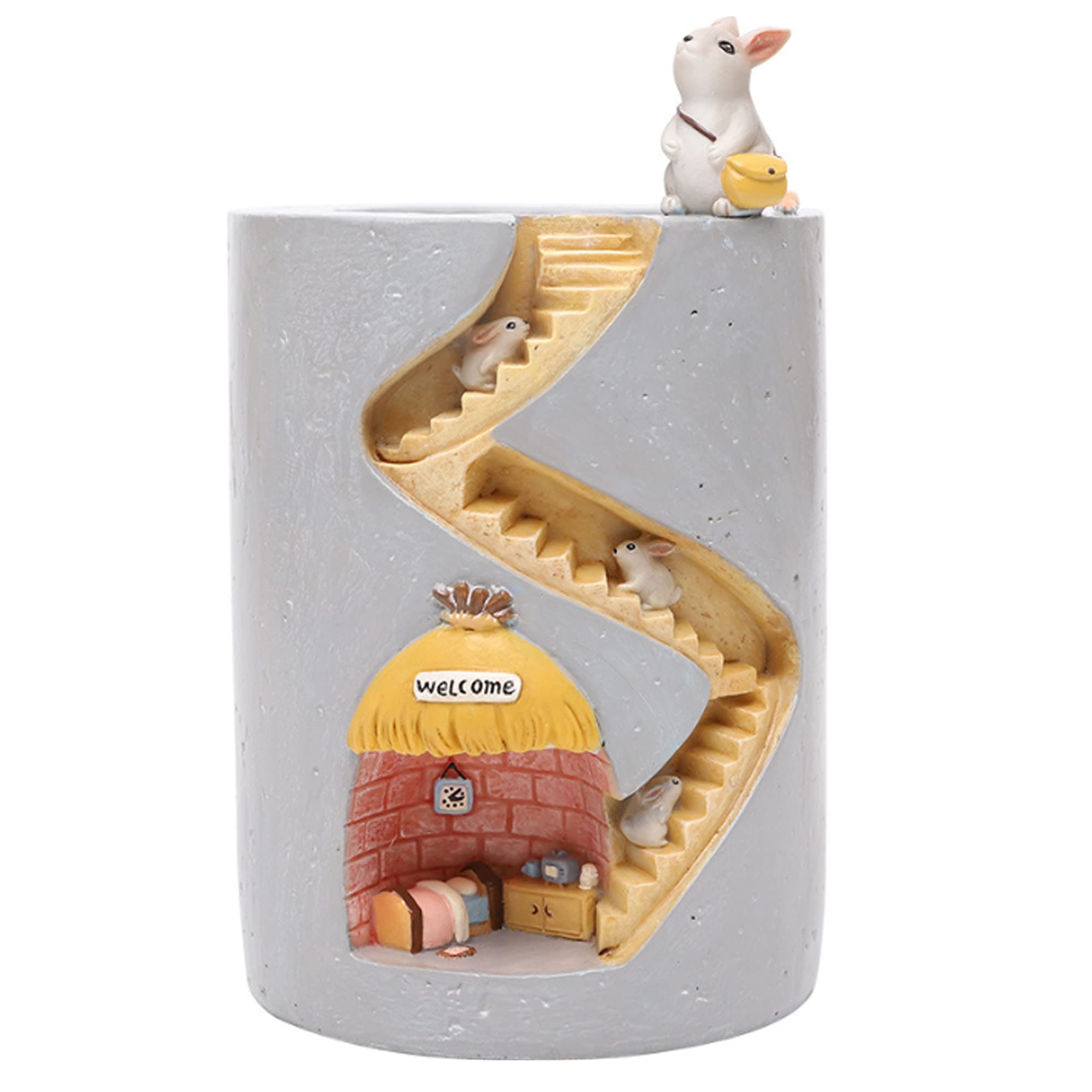 MEGAUK Creative Plants Flower Pots Cute Animal Personalized Rabbit Planter Ornaments For Succulent Plants