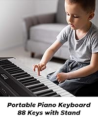 Starfavor 88 Key Piano Keyboard, Compact Bluetooth