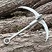 Lixada Grappling Hook Folding Foldable Survival Claw Stainless Steel Hook Outdoor Camping Exploring Mountaineering Climbing Sawtooth Anchor