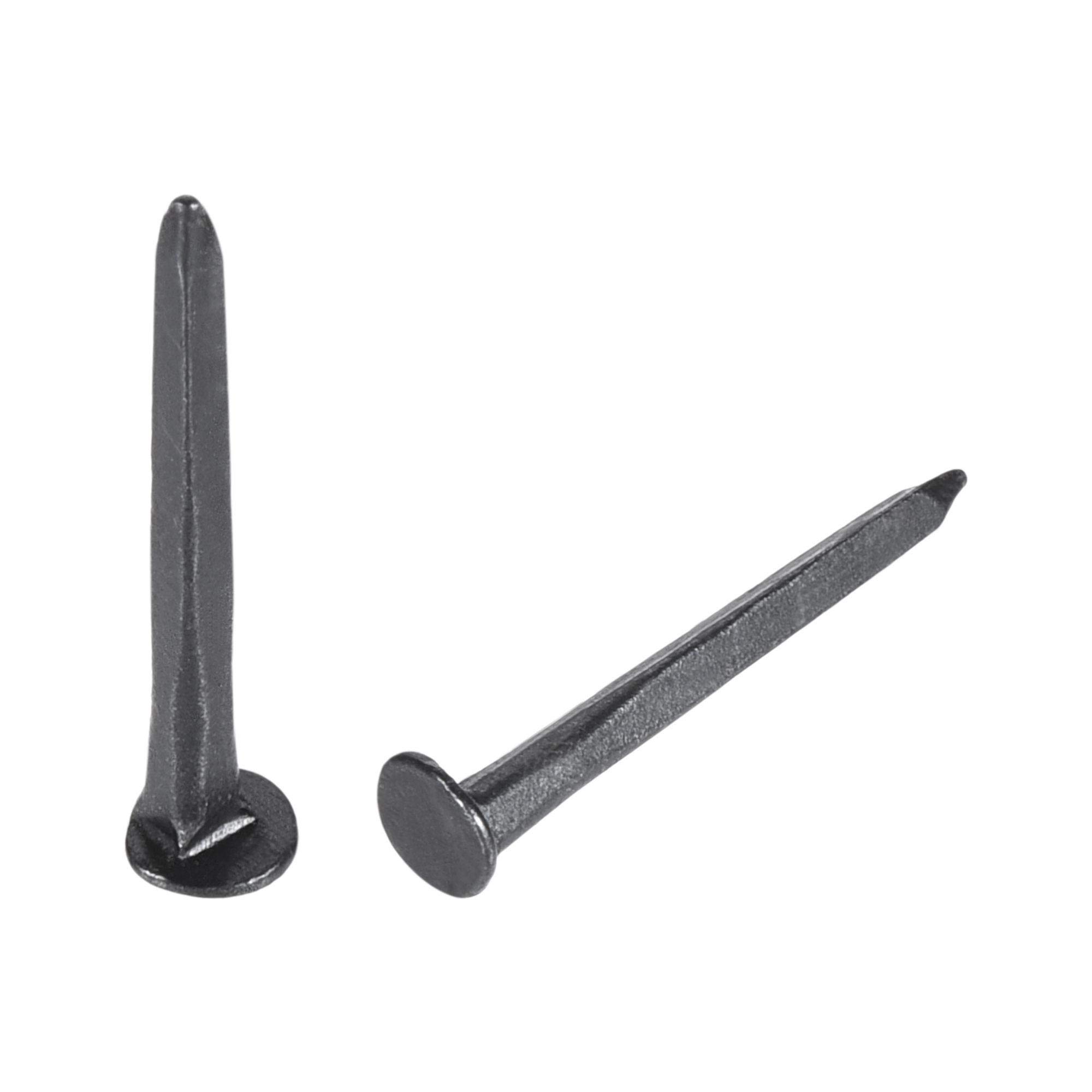 sourcing map Metal Nails Tacks 7/8"(22mm) for Shoes Boots Leather Heels Soles Replacement Black 500pcs