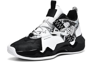 DHOVOR Boys Girls Basketball Shoes Kids Fashion Basketball Sneakers Anti Slip Tennis Shoes Outdoor and Indoor Sports Shoes fo