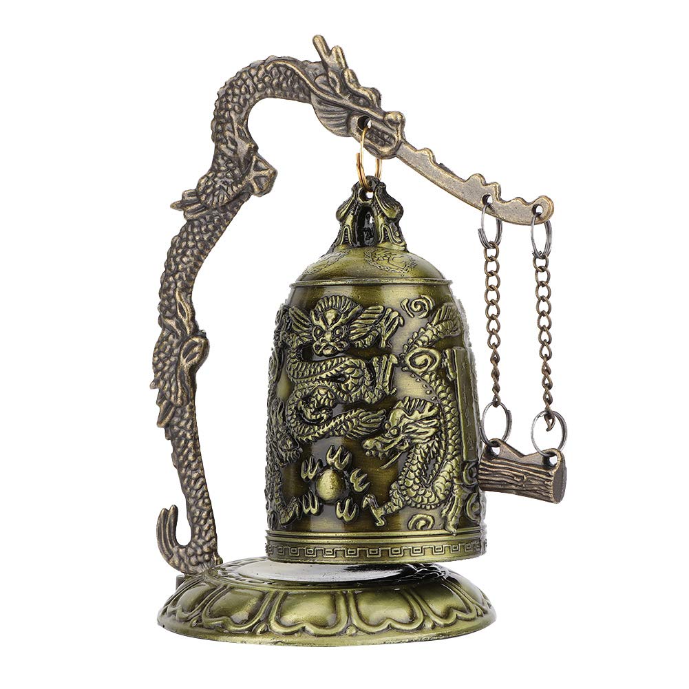 dragon bell, Hilitand Vintage Dragon Wind Chimes Chinese Style Vintage Buddhist Bell Ornament Home Office Decor
