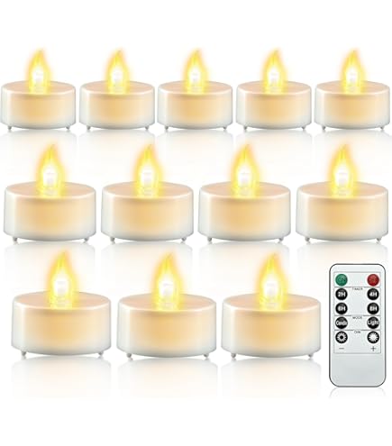 Bougies Chauffe-plat LED Sans Flamme Vacillantes à Piles Avec Minuteur/6 Heures Allumées Et 18 Heures éteintes Par Cycle, Bougies Chauffe-plat LED Pour Décoration De Noël Et Halloween