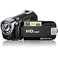 Video Camera Camcorder, 1080P 16MP DV Camera Vlogging Camera Recorder, 2.7in TFT 270 Degree Rotatable 16X Zoom Digital YouTube Camera for Teens Students Boys Girls Gift (Black)