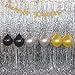 GOER cheers to 40 years and Champagne Glasses Gold Glitter Banner for 40th Birthday Party Decorations