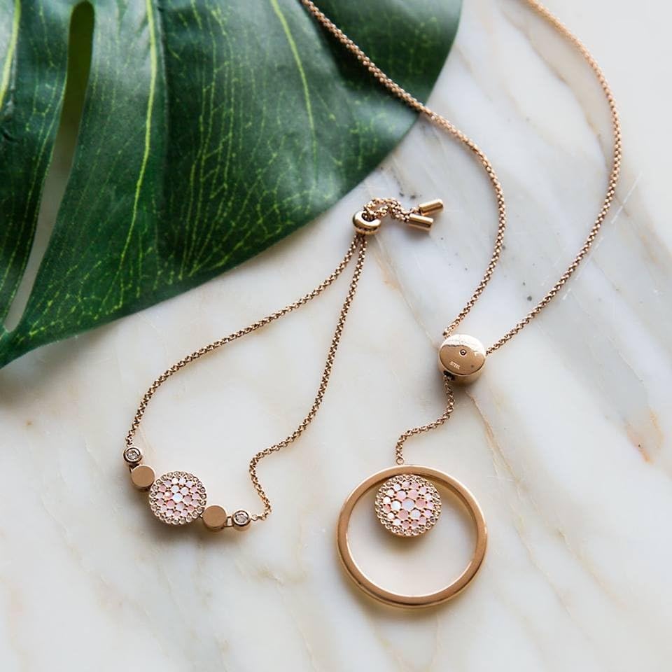 Fossil Armband Für Frauen Mop, Min. Innenlänge: 165mm Rose Gold Edelstahlarmband, JF02905791