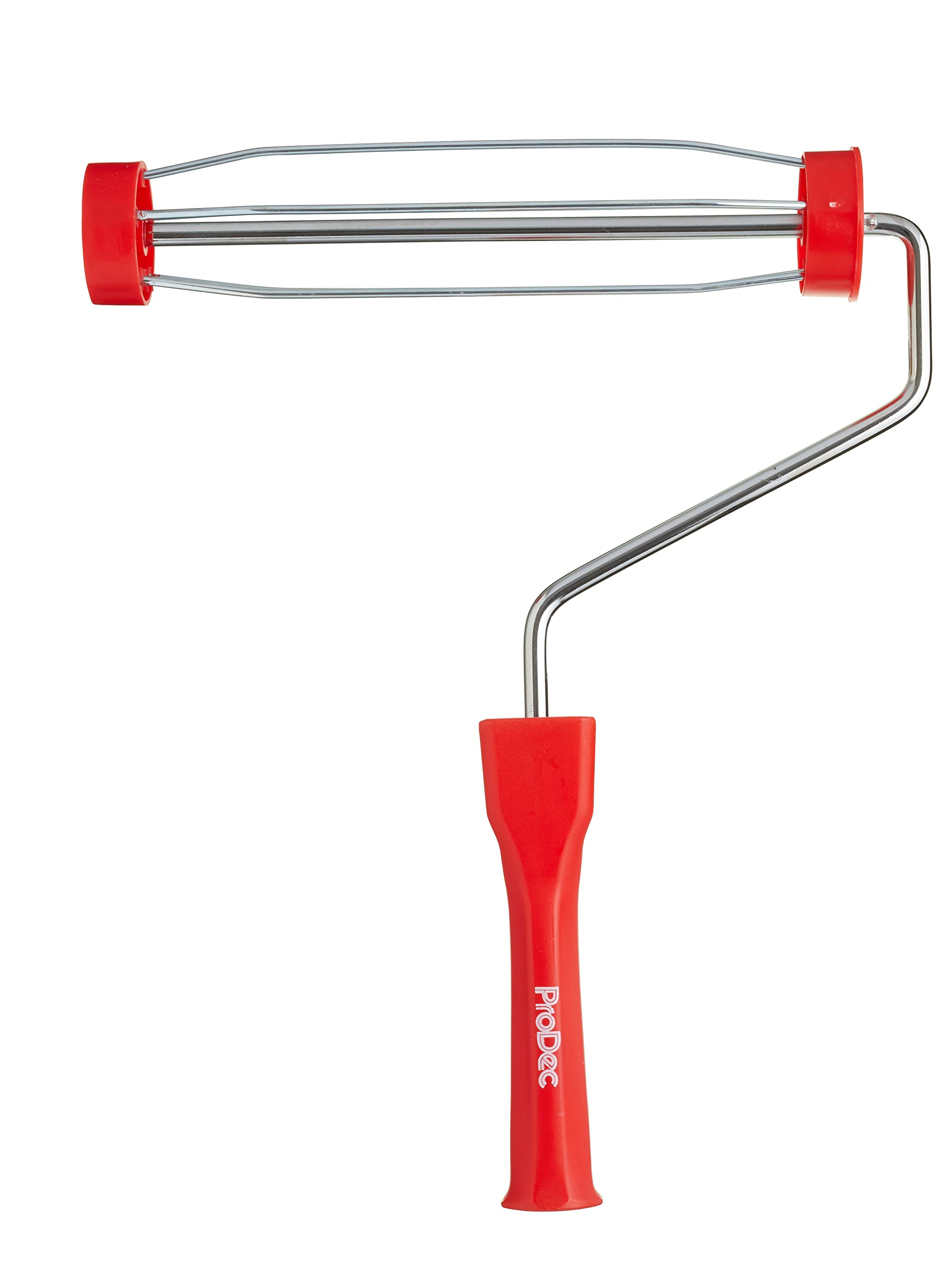 ProDec 9 inch x 1.75" Plastic Handle Trade Professional Paint Roller Frame with Anti-Slip 5 Wire Cage and Screw Fit Handle for Extension Pole, 9" x 1.75" cage