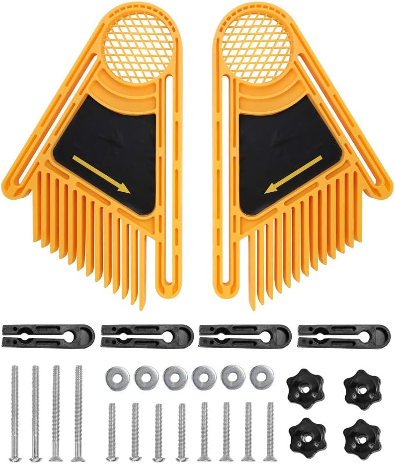 Roeam Featherboard Srews Kit, Double Feather Boards Feather Loc Board for Table Saw Band Saw Router Table Fence Miter Gauge Slot Woodworking