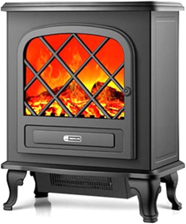 ZHENYUE ZHENYUE Electric Freestanding Stove Fireplace Heater, with Realistic Flame Effect, 2 Heat Modes, 2000W Ultra Strong Power, Overheat Protection ZHENYUE