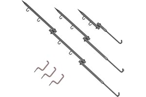 KNINE OUTDOORS Tree Stand Bow Hanger Gear Holder Accessory Hook, Long, Medium, Short Style, Pack of 3