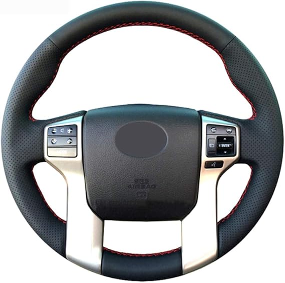 JTSGHRZ Steering Wheel Cover for Toyota Land Cruiser Prado