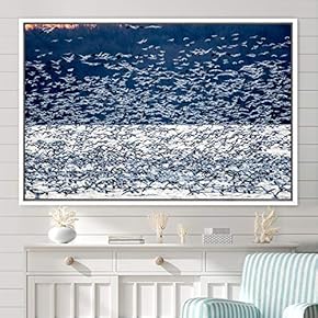 signwin Framed Canvas Wall Art Flying Together Birds...