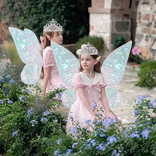 sachin and babi light blue dress Making fairy wings for dress up and photography