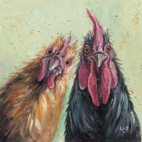 The Art Group Louise Brown George and Mildred Canvas Print, Cotton, Multi-Colour, 1.8 x 40 x 40 cm