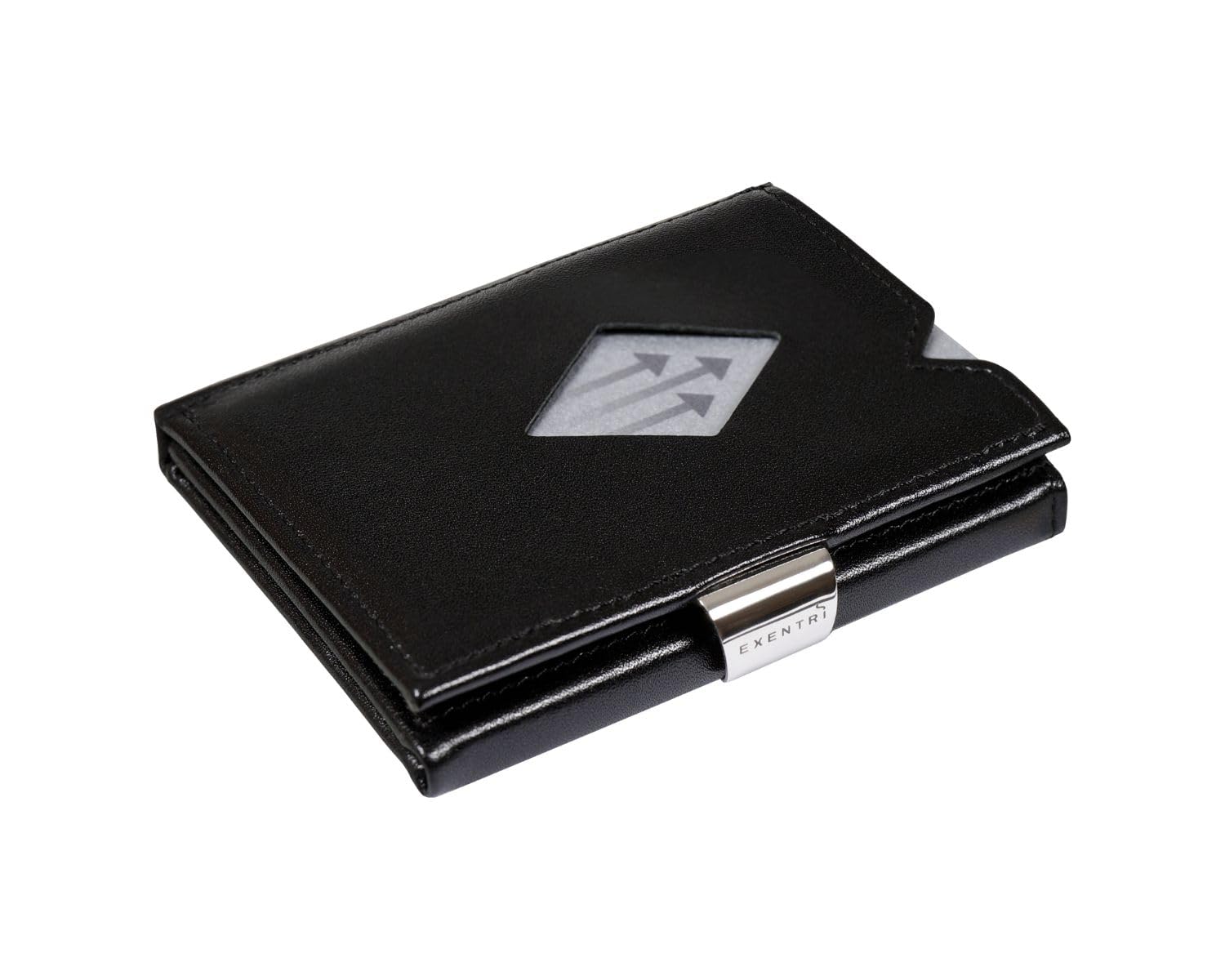 EXENTRI Multiwallet with Coin Pocket, Black