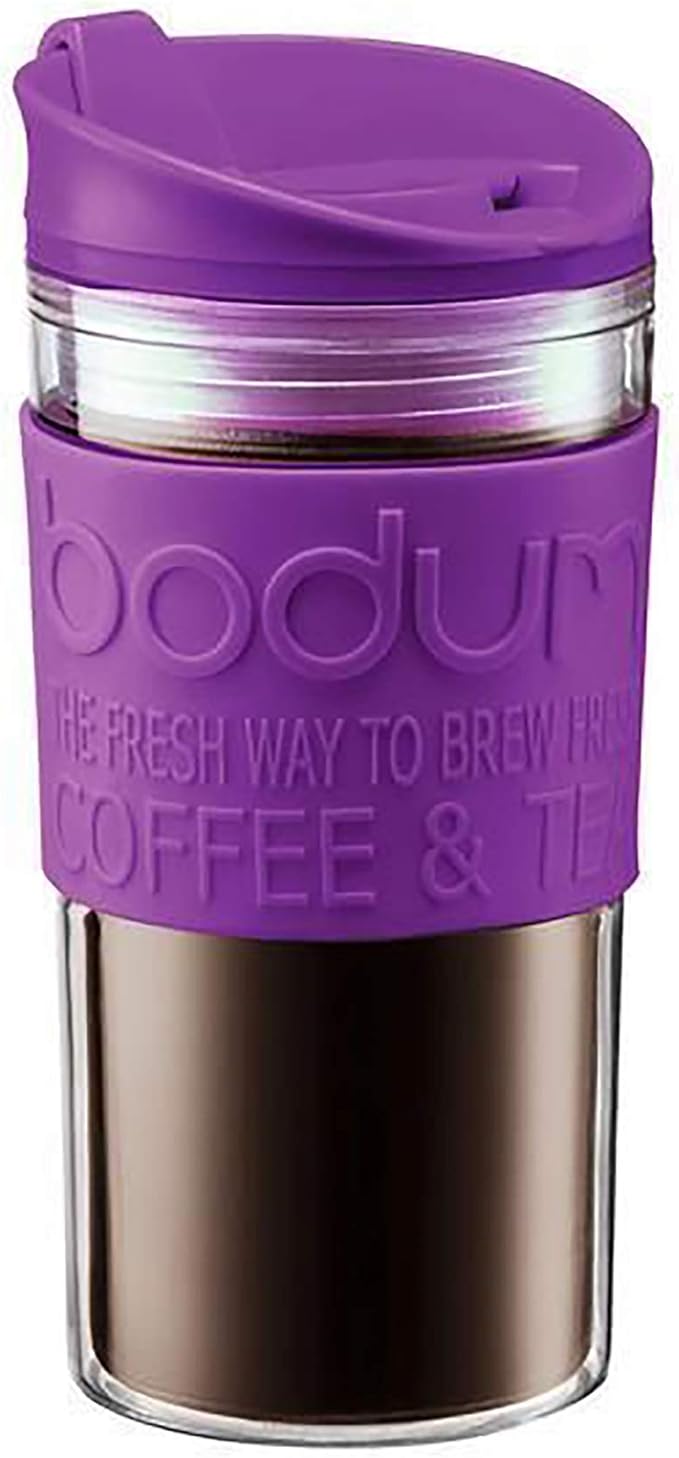 Bodum Travel Mug 0.35L, 12oz, Mixed Colours Plastic Amazon.co.uk