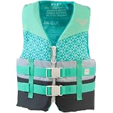 ROXY Women's Life Jacket, USCG Approved Type III PFD, Light-Weight Durable Life Vest for Adults, for Waterskiing, Wakeboarding, Boating, Fishing, Kayaking Rafting Watersports