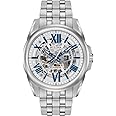 Bulova Men's Classic Sutton 3-Hand 21-Jewel Automatic Watch, 42 Hour Power Reserve, Skeleton Dial, Luminous Hands, 100M Water Resistant, 43mm