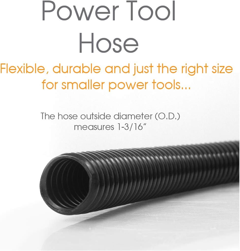 Dust Collection Power Tool Hose with Fittings For Use With Smaller Power Tools Shop Vacuums Dust Collectors and General Home Use - Vacuum And Dust Collector Hoses - 