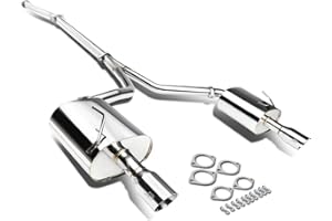 DNA MOTORING J2 Engineering J2-CBE-OS-074 Cat Back Exhaust System [Compatible with 09-15 Nissan Maxima 3.5L V6]