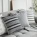 MIULEE Set of 4 Decorative Geometric Pillow Covers Modern Cotton Cushion Covers European Style for Couch Bed Sofa 18x18 Inch 45x45 cm