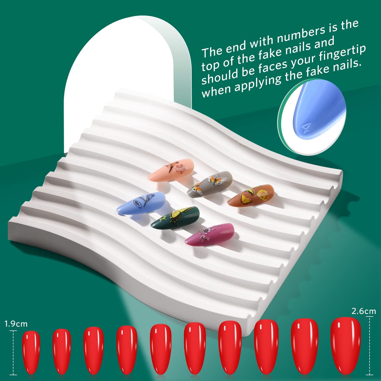 TsMADDTs Press On Nails Almond, 24 Colors 720PCS Short Fake Nails with Glues, Stickers, Tweezer for Women