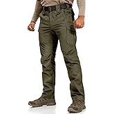 IDOGEAR Men's Flex Tactical Pants Stretch Ripstop Water Resistant Cargo Hiking Pants Lightweight EDC Urban Work Pants