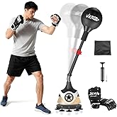Boxing Bag with Stand for Teens & Adults -for Training Boxing Equipment Stress Relief and Fitness Set with Punching Bag & Gloves,Home Gym Equipment