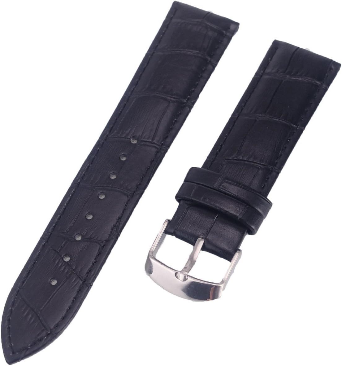 1PCS Leather Watches Band Strap 12Mm 14Mm 16Mm 17Mm 18Mm 19Mm 20Mm 21Mm 22Mm 24Mm 26Mm Women Men Watchbands Watch Belts 9 Colors Black 19mm