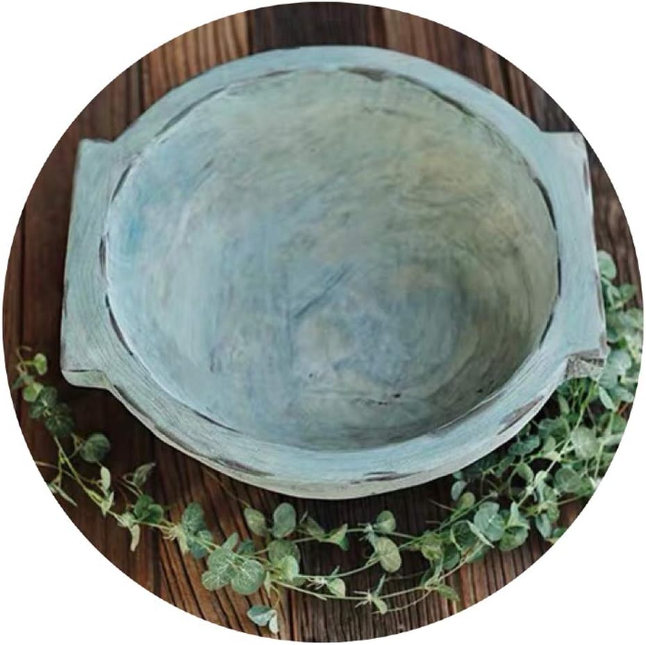 wooden basket for baby photoshoot