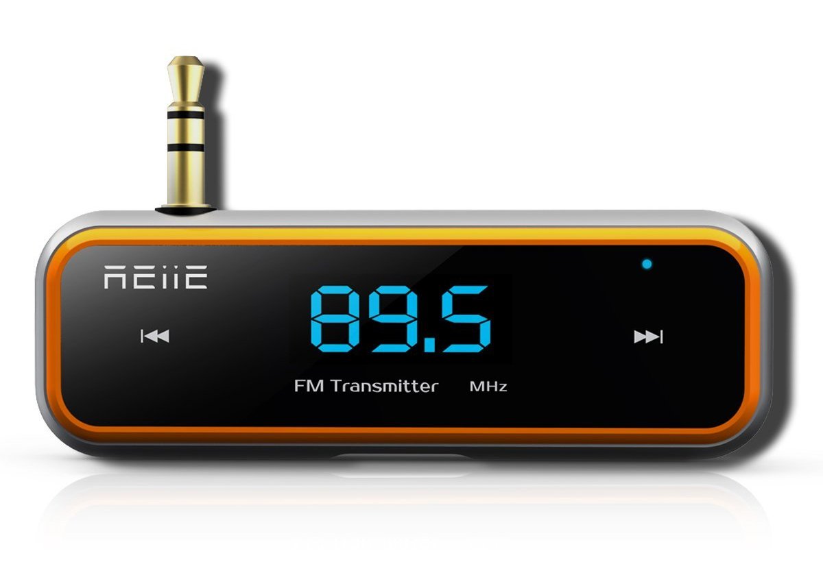 Rii Transmisor FM inalámbrico con auto scan Adaptador de coche incluido Clip