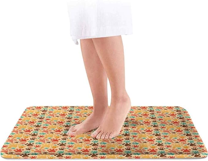 Alfombra de baño de espuma viscoelástica absorbente, antideslizante