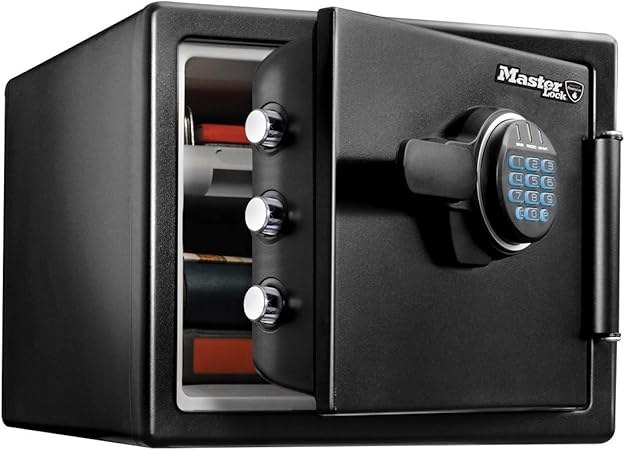 Master Lock Caja Fuerte de Seguridad [Ignifuga y Resistente al Agua] [Combinación Digital] [Large] -LFW082FTC, Negro: Amazon.es: Bricolaje y herramientas