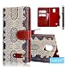 Galaxy Note 4 Case, Tradekmk(TM) Vintage Style Brand New Fashion Cool High Quality PU Leather Folio Magnet Stand Wallet Durable Case Cover [Deep Blue Skin Unique Pattern Design] Compatible with Samsung Galaxy Note 4[+Stylus]