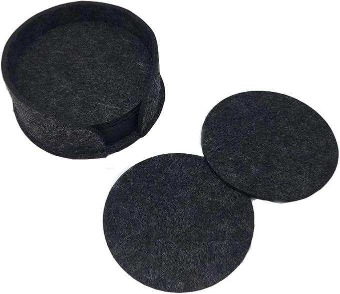 8 PCS Premium Felt Absorbent Coasters Super Absorbent Coasters for