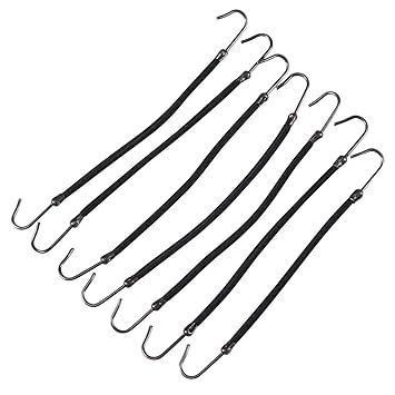 Amazon Com 36pcs Black Elastic Hair Bands Hook Ponytail Clip
