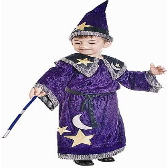Dress Up America Wizard Costume for Kids Warlock Robe and