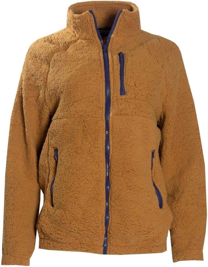 FAHRENHEIT ACTIVE WOMEN'S FLEECE JACKET CAMEL COLOR, SIZE ZIP UP